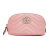 GUCCI PINK SMALL GG MARMONT 2.0 COSMETIC POUCH
