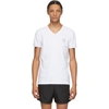 Versace Iconic Medusa V-neck T-shirt In White