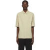 BOTTEGA VENETA BEIGE COTTON POPLIN SHORT SLEEVE SHIRT