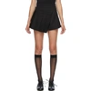 SHUSHU-TONG SHUSHU/TONG SSENSE EXCLUSIVE BLACK PLEATS SHORTS