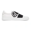 GIVENCHY WHITE CROSSED STRAP URBAN KNOTS SNEAKERS