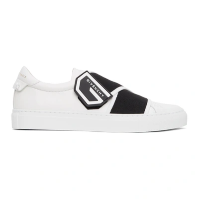 Givenchy Leather Trainers With An Elasticated Band In White