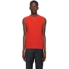 LANVIN LANVIN RED SLEEVELESS VEST