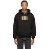 VERSACE BLACK ADDRESS PLATE HOODIE