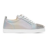 CHRISTIAN LOUBOUTIN CHRISTIAN LOUBOUTIN GREY LOUIS JUNIOR SPIKES ORLATO FLAT trainers