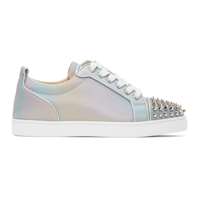 Christian Louboutin Louis Junior Spikes Orlato Trainers In Grey In M251 Mulslv