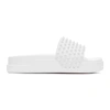 Christian Louboutin White Pool Fun Flat Sandals