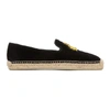 CHRISTIAN LOUBOUTIN CHRISTIAN LOUBOUTIN BLACK NANOU CROSTA ESPADRILLES