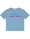 GUCCI CHILDREN'S GUCCI LOGO 印花T恤