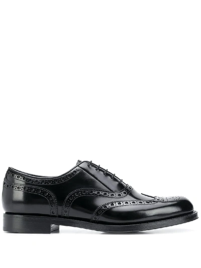 Prada Classic Oxford Shoes In Black