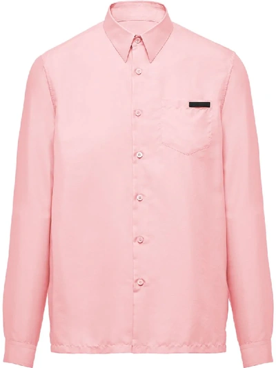 Prada Classic-fit Shirt In Pink