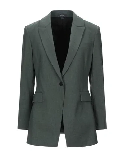 Theory Sartorial Jacket In Military Green
