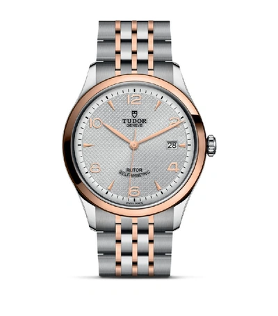 Tudor 1926 Steel And Rose Gold Watch 39mm In Silver
