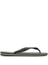 Havaianas Thong Strap Flip Flops In Black