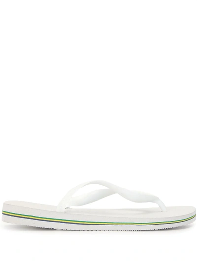 Havaianas Flat Logo Flip-flops In White
