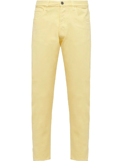 Prada Straight-leg Jeans In Yellow