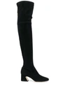 Alberta Ferretti Over-the-knee Boots In Black