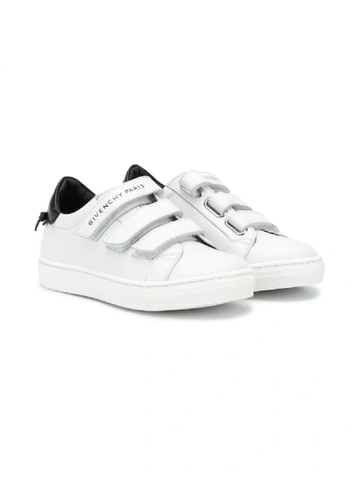 Givenchy Kids' Logo印花板鞋 In 10b White