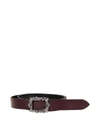 ALEXANDER MCQUEEN SKULL FRAME BUCKLED BELT