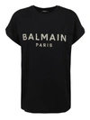 BALMAIN EMBELLISHED LOGO T-SHIRT