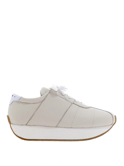 Marni Big Foot Sneakers In Beige