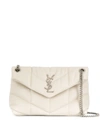 SAINT LAURENT LOULOU SMALL LEATHER SHOULDER BAG