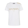 BALMAIN VINTAGE LOGO T-SHIRT,BLM62927WHT