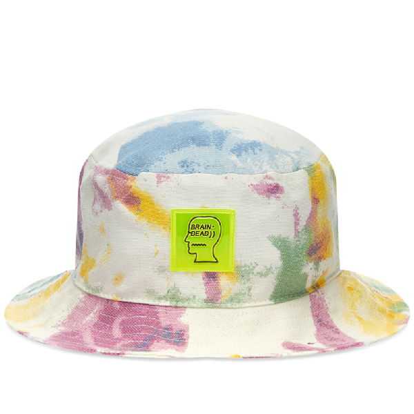 white canvas bucket hat