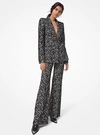 MICHAEL KORS FLORAL LACE FLARED TROUSERS