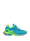 Balenciaga Blue & Green Track 2 Sneakers In Blue Green