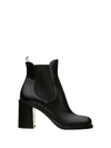 PRADA LEATHER ANKLE BOOT,11442885