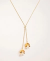 ANN TAYLOR ACETATE TULIP PENDANT NECKLACE,542839