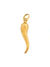 STEPHANIE WINSDOR WOMEN'S VINTAGE 18K YELLOW GOLD LARGE ITALIAN HORN CHARM,0400012766859