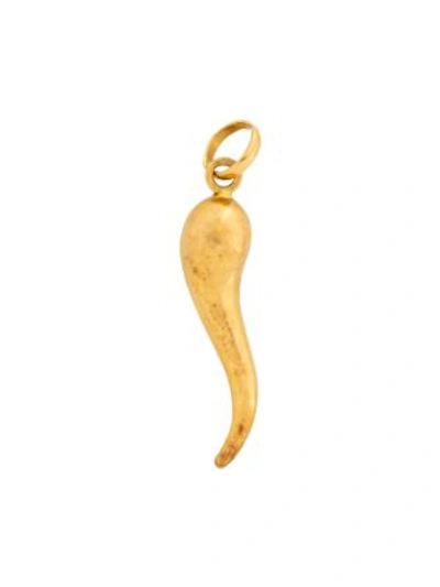 Stephanie Winsdor Women's Vintage 18k Yellow Gold Large Italian Horn Charm