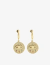 HERMINA ATHENS KRESSIDA YELLOW GOLD-PLATED STERLING SILVER EARRINGS,R03633258