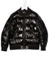 DIESEL LOGO-PRINT PADDED JACKET