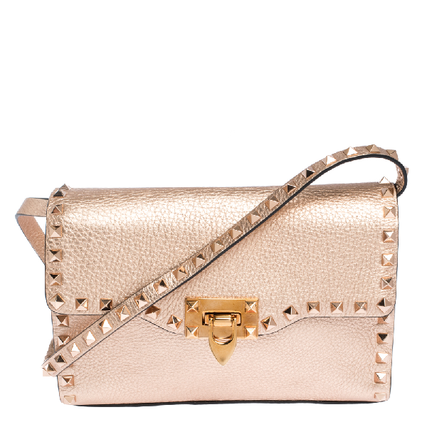 rose gold valentino purse