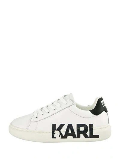 Karl Lagerfeld Kids Sneakers For Boys In White