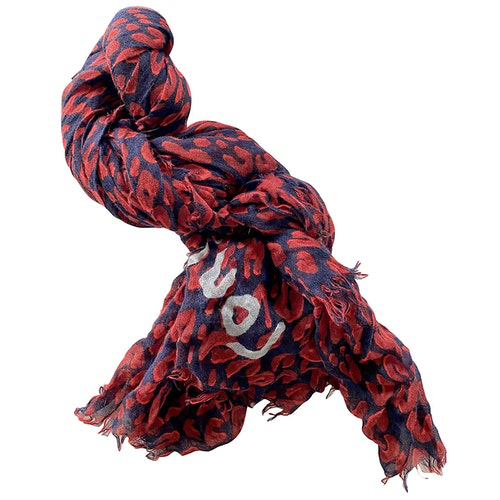Pre-Owned Louis Vuitton Red Cashmere Scarf | ModeSens