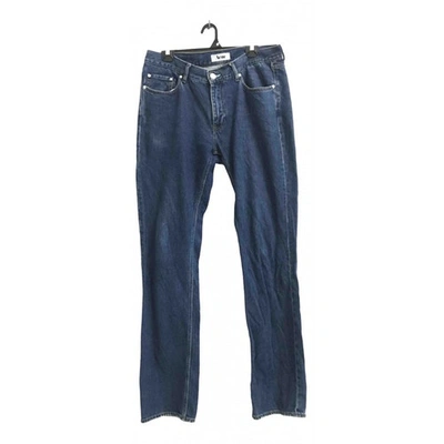 Pre-owned Acne Studios Navy Cotton Jeans
