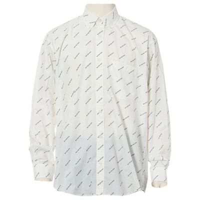 Pre-owned Balenciaga White Cotton Shirts