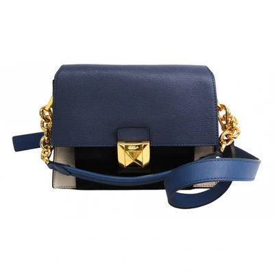 Pre-owned Furla Blue Leather Handbag