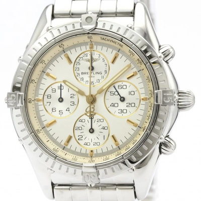Pre-owned Breitling Silver Steel Watch