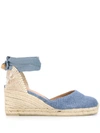 CASTAÃ±ER ANKLE STRAP WEDGE ESPADRILLES