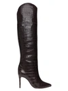 SCHUTZ WOMEN'S JULYANNE OVER-THE-KNEE CROC-EMBOSSED LEATHER BOOTS,0400012778850