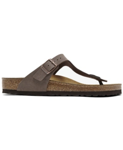 Birkenstock Womens Brown Moca Branded-hardware Faux-leather Thong Sandals In Mocha