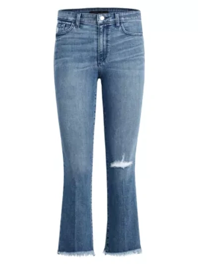 Joe's Jeans The Callie High-waist Frayed Bootcut Ankle Jeans In Kickflip