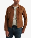 LUCKY BRAND MEN'S LINEN BLEND TRUCKER JACKET