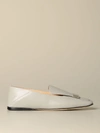 Sergio Rossi Flat Sr1 Slippers In Light Blue In Grey