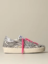 GOLDEN GOOSE HI STAR ZEBRA SNEAKERS,11443051